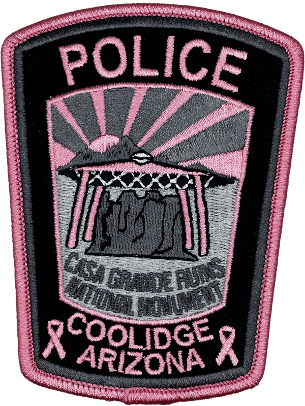 An image of a patch from Coolidge Police