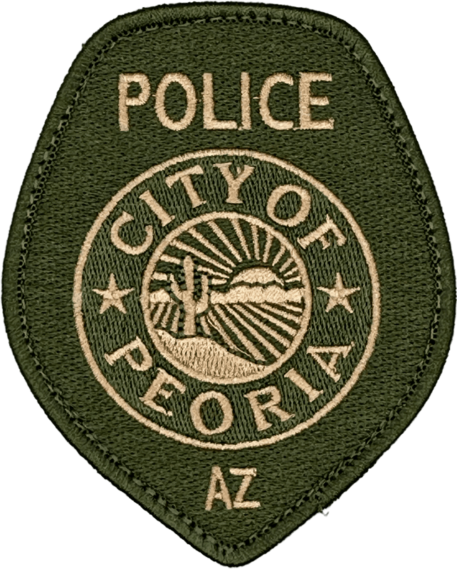 An image of a patch from Peoria Police