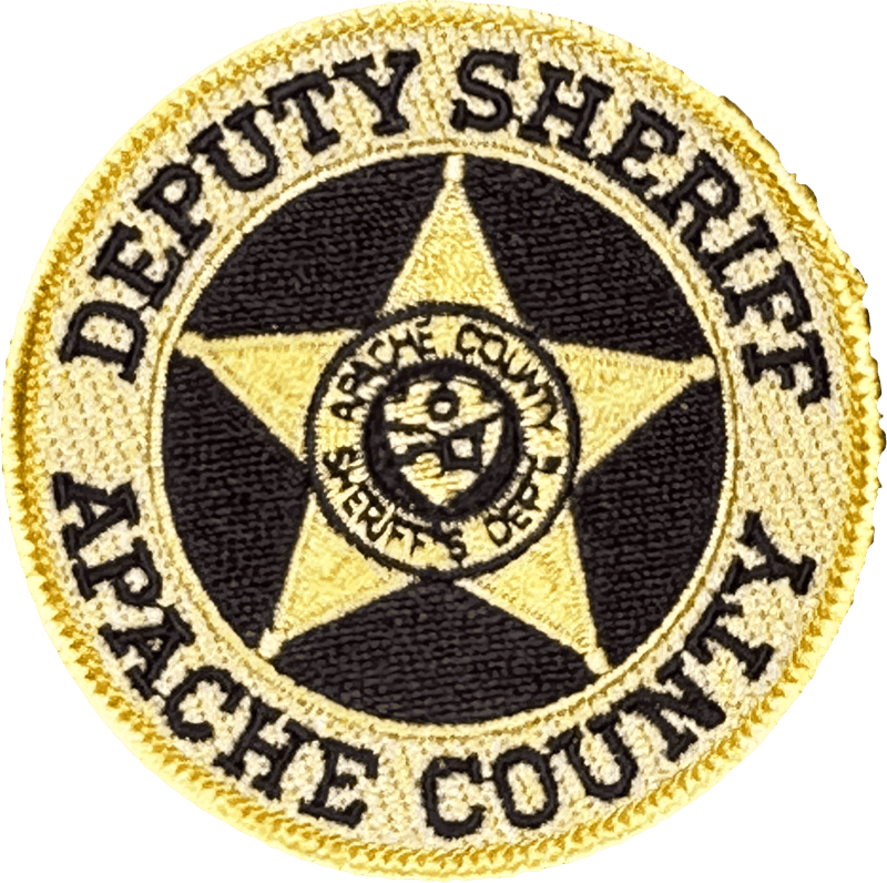 An image of a patch from Apache County Sheriff