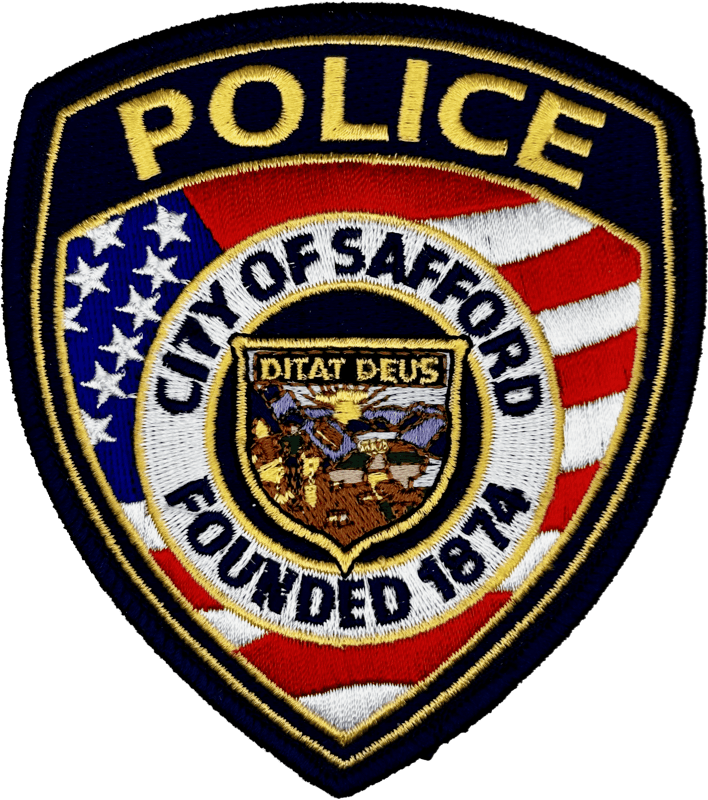 An image of a patch from Safford Police