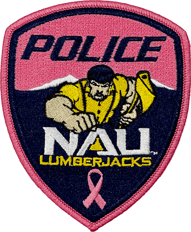 An image of a patch from Northern Arizona University Police