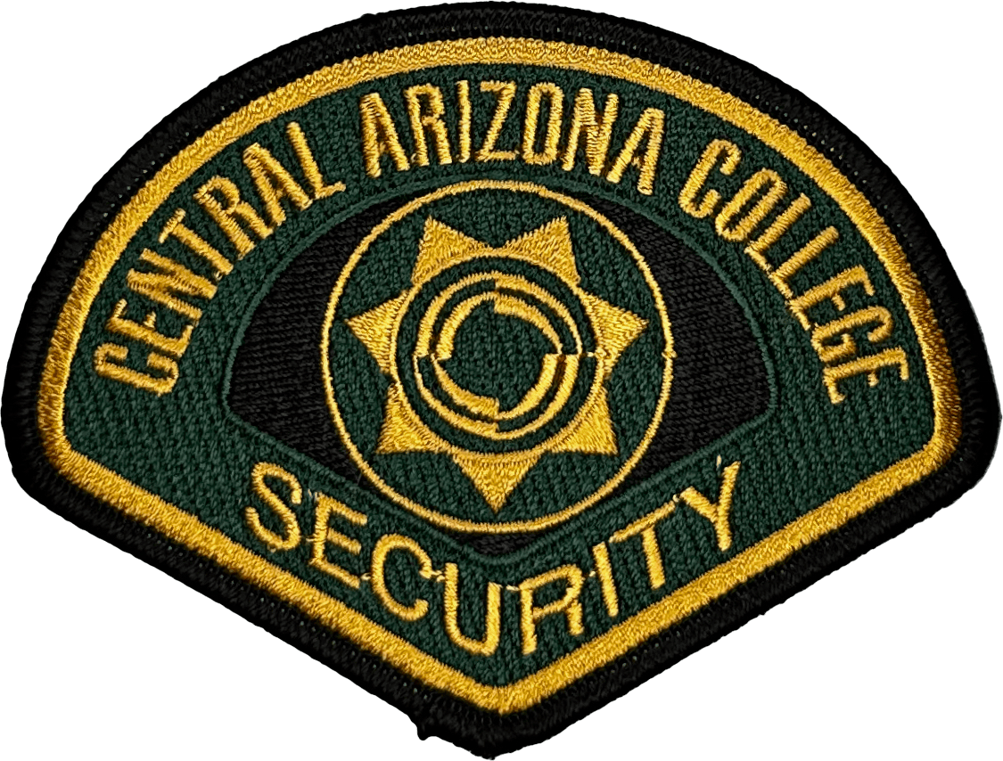 An image of a patch from Central Arizona College Police