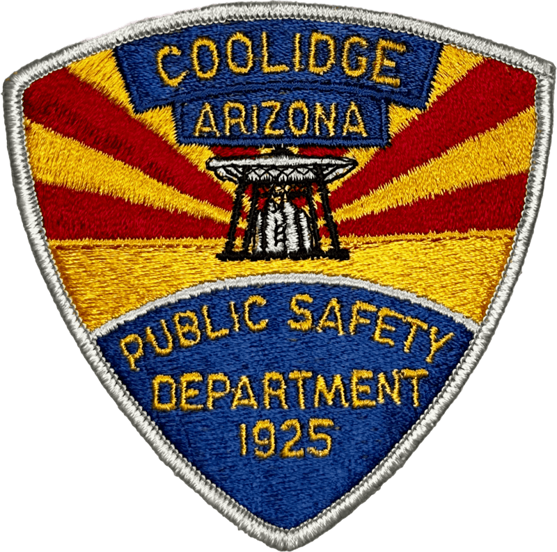 An image of a patch from Coolidge Police