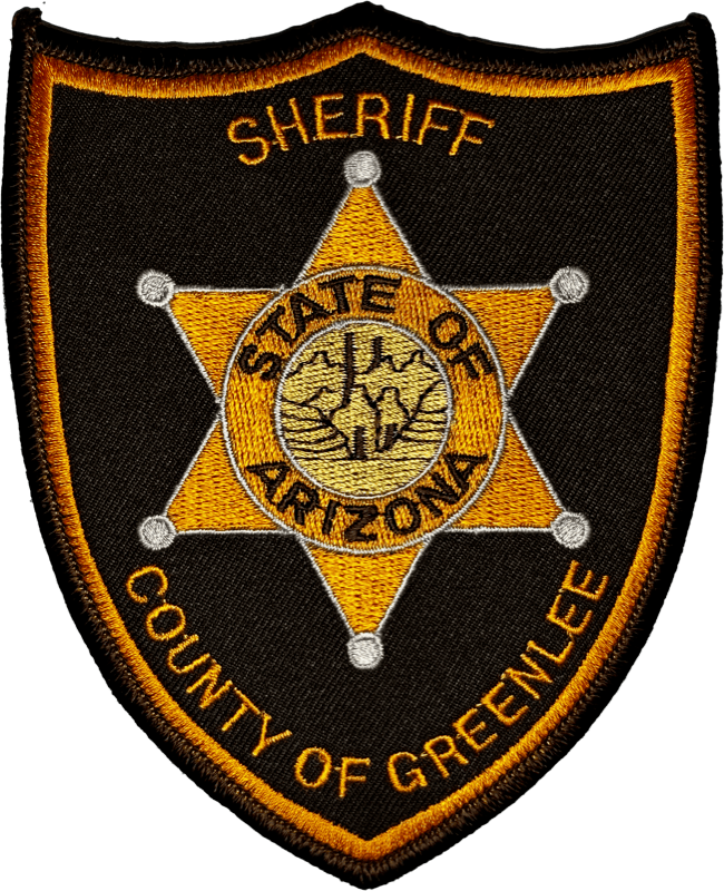 An image of a patch from Greenlee County Sheriff