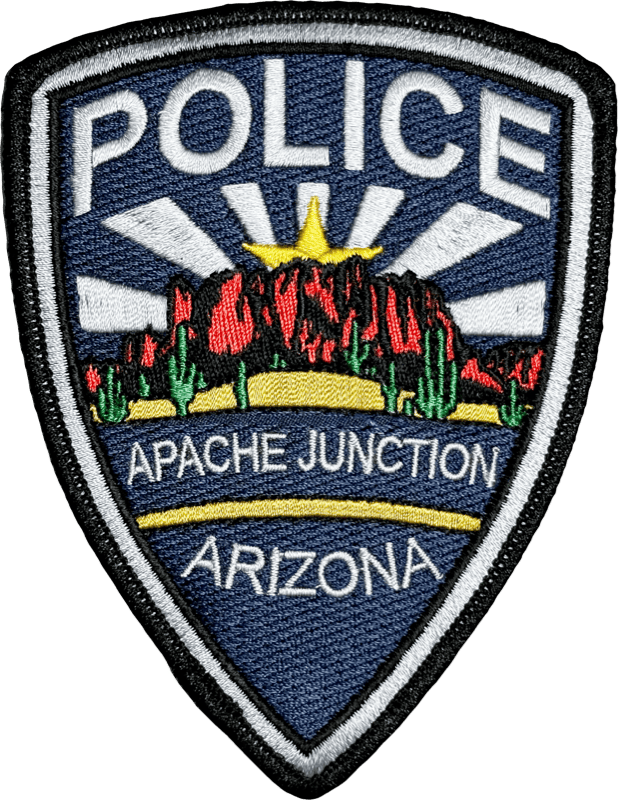 An image of a patch from Apache Junction Police