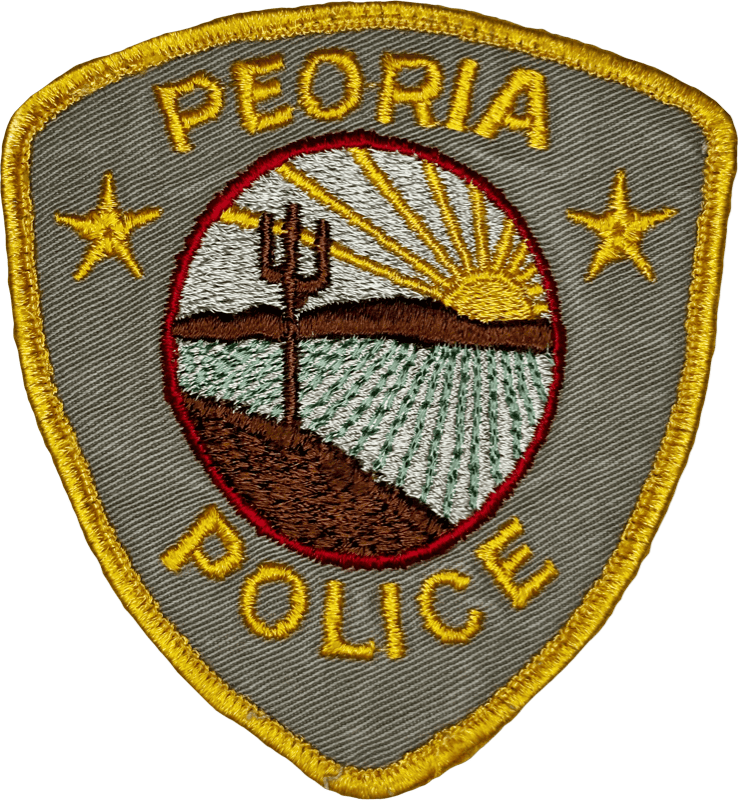 An image of a patch from Peoria Police