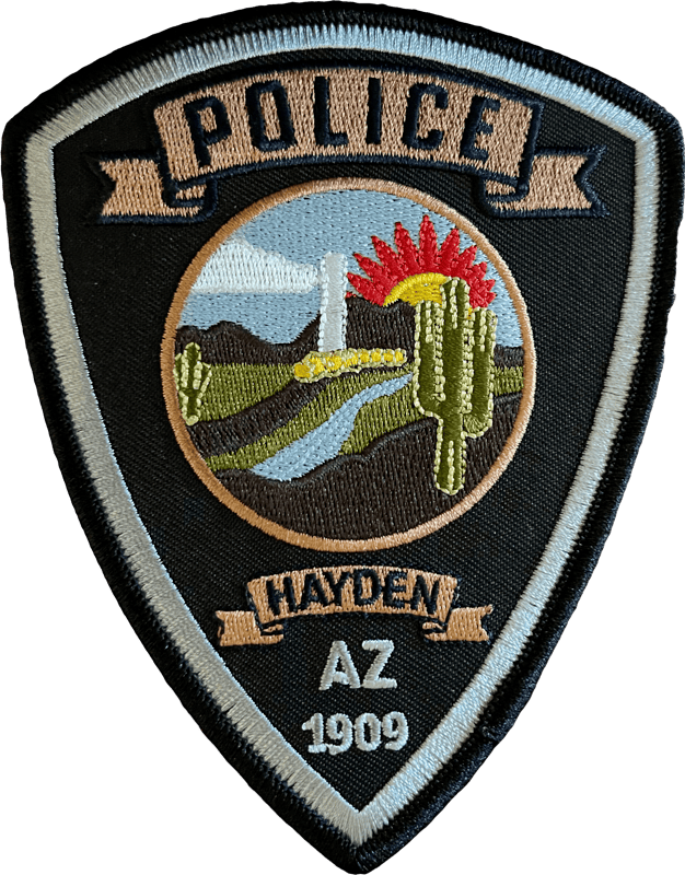 An image of a patch from Hayden Police