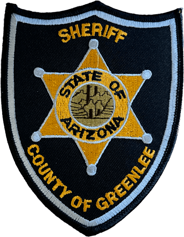 An image of a patch from Greenlee County Sheriff