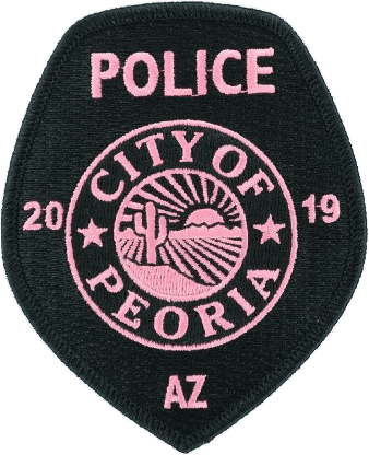 An image of a patch from Peoria Police