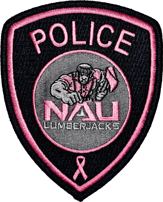 An image of a patch from Northern Arizona University Police