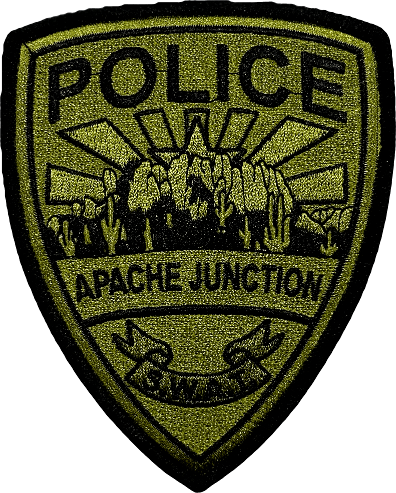 An image of a patch from Apache Junction Police