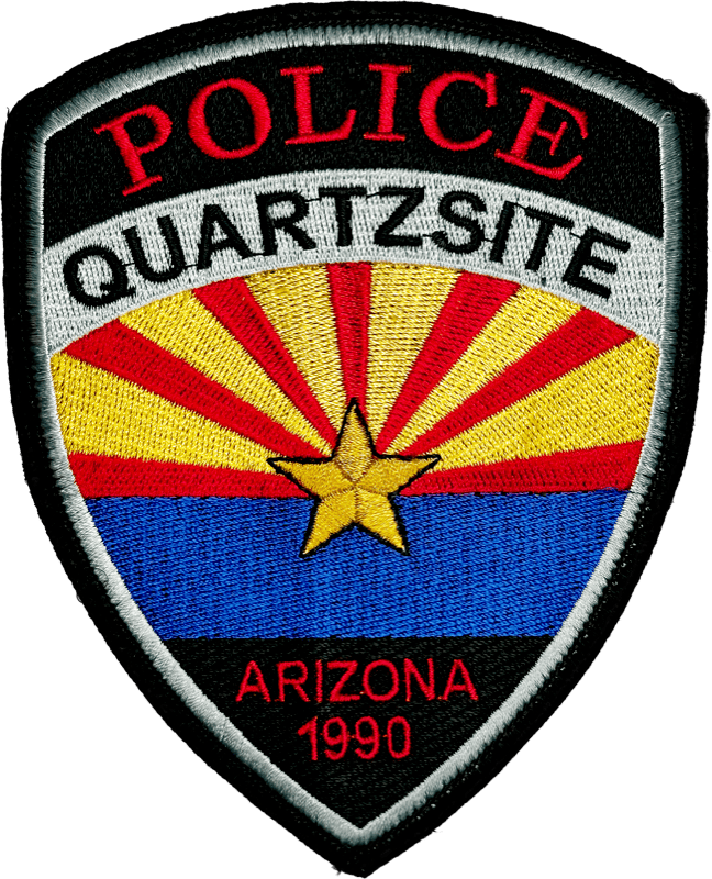 An image of a patch from Quartzsite Police