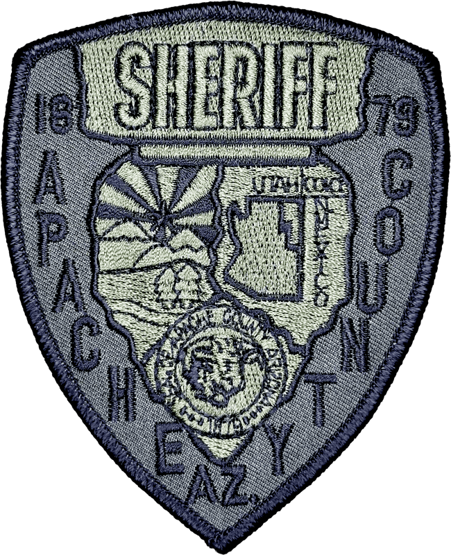 An image of a patch from Apache County Sheriff