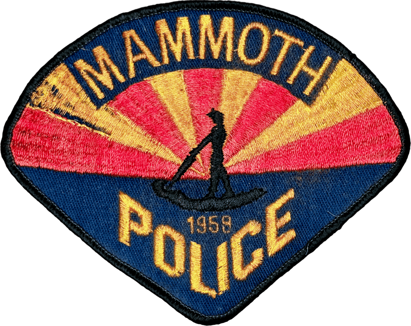 An image of a patch from Mammoth Police