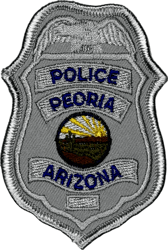 An image of a patch from Peoria Police