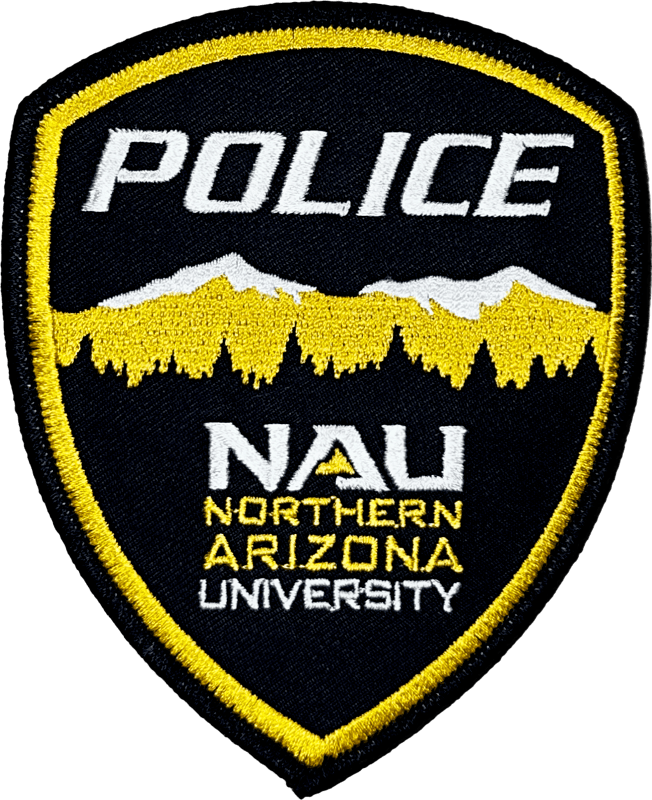 An image of a patch from Northern Arizona University Police