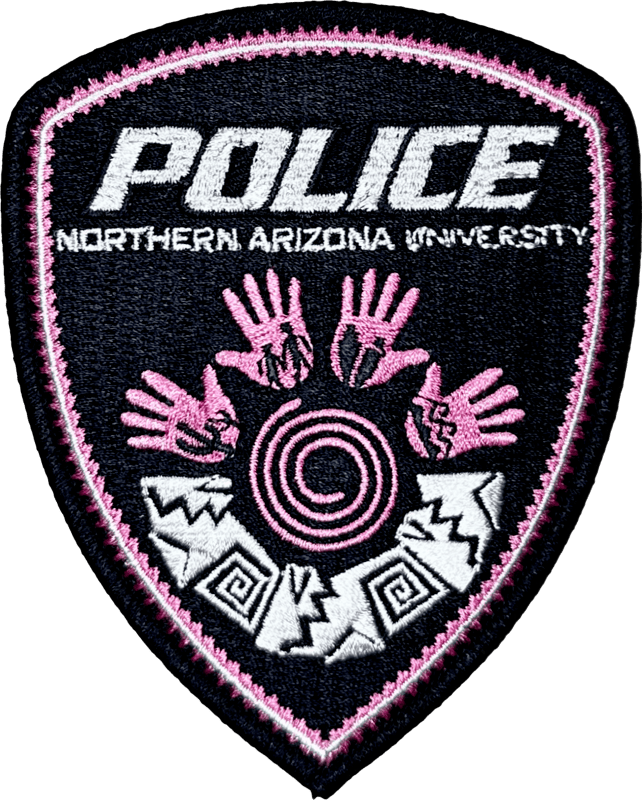 An image of a patch from Northern Arizona University Police